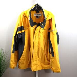 Vintage Columbia Core Interchange Jacket L Yellow